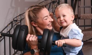 Hayley Webster, pictured with her son Lyall, has shared her top health tips.