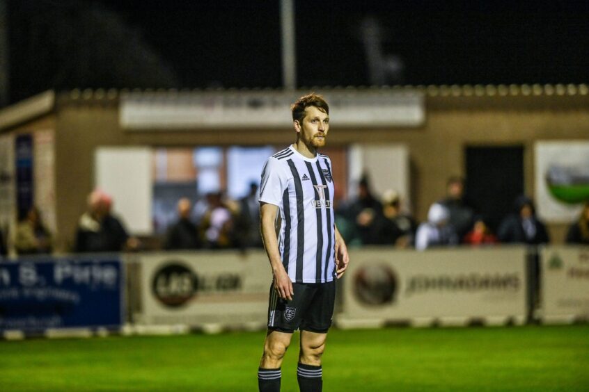 Fraserburgh's Jamie Beagrie during a match