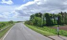 The road near Dunnottar Castle has been shut. Image: Google.