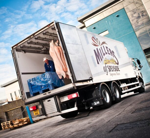 Loading up a Millers of Speyside trailer. Image: Paul Mackie