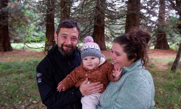 Paloma Espindola, pictured with her partner Ryan Cosgrove and their daughter Oona.