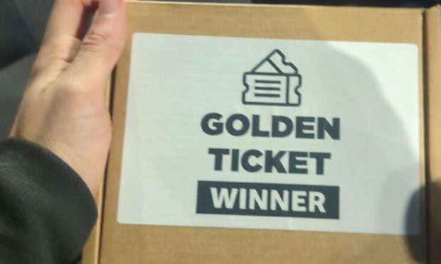 Golden Ticket winner Amazon box