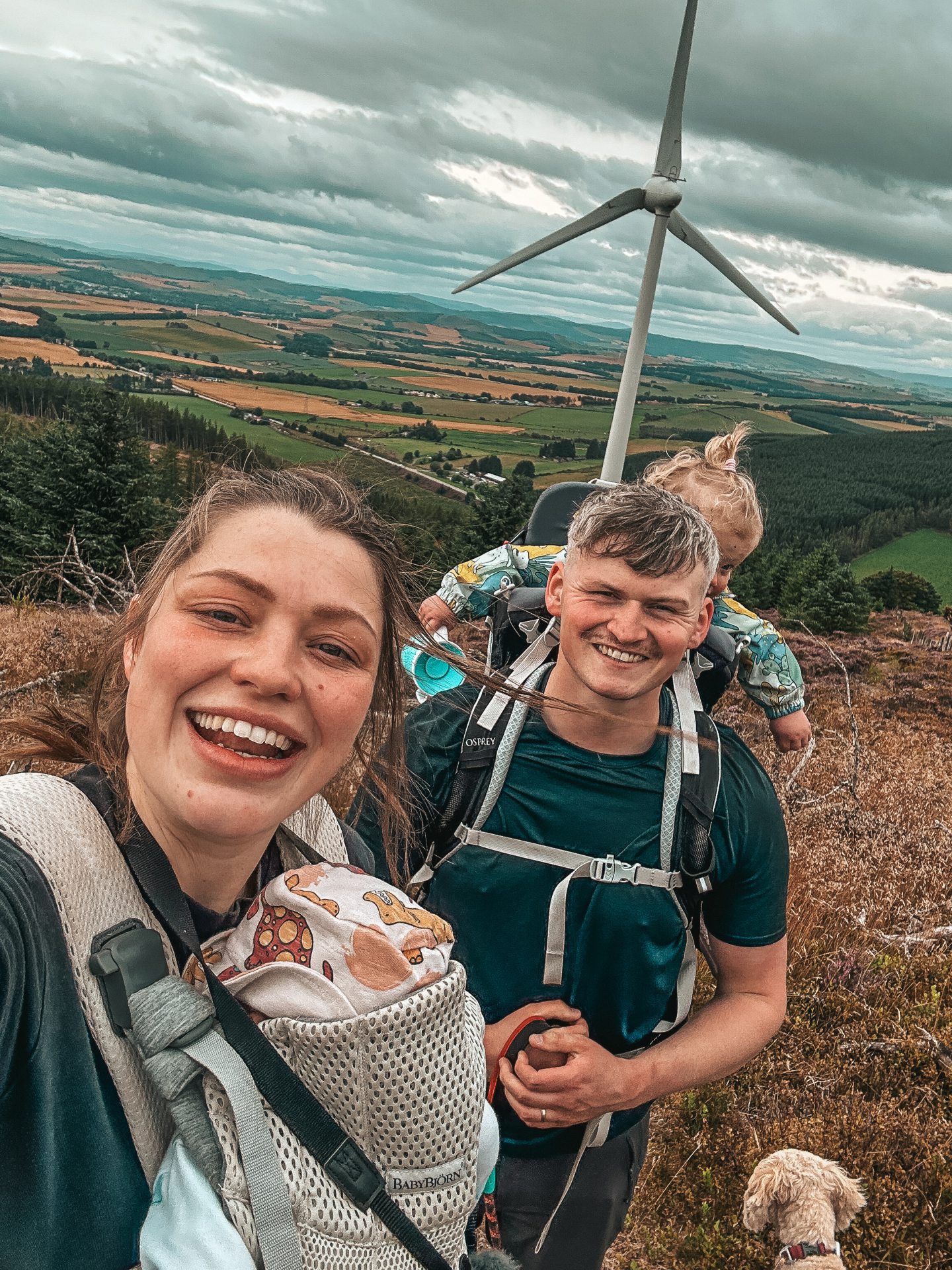 Anna and Matthew Gill, pictured during one of their scenic hikes, love to document their walks on their Instagram page.