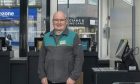 Poundland manager Gerry McAloon inside store.