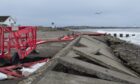 The beach has been partially closed off. Image: Jason Hedges/DC Thomson