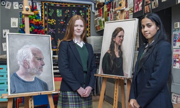 Iona Watters is the subject of Ruby Mitcham's painting that has landed in an Edinburgh exhibition. Image: Jason Hedges/DC Thomson.