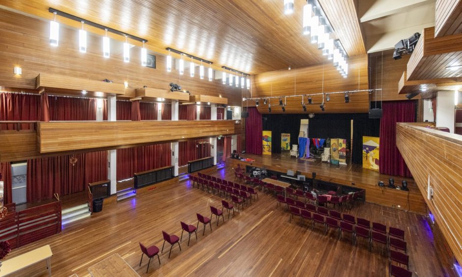 Main hall at Elgin Town Hall. 