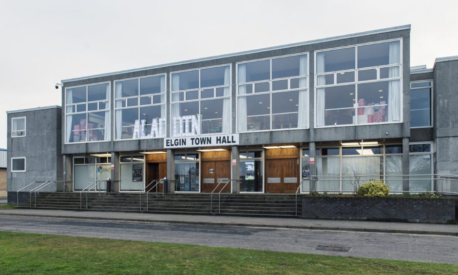 Elgin Town Hall exterior. 