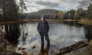 Jonathan Willet, beaver project manager, takes the Press and Journal around one of the beaver release sites. Image: Jason Hedges / DC Thomson