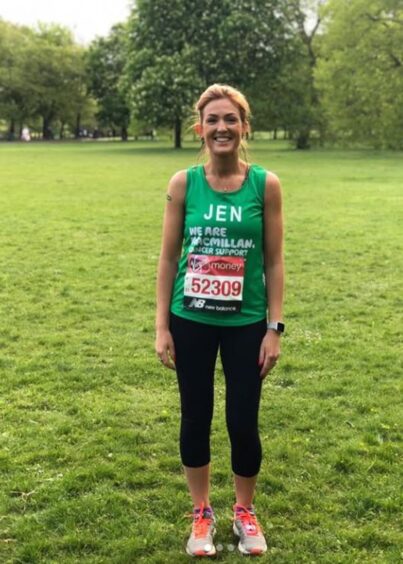 Jen ran the London Marathon in memory of her late mum Shelley.