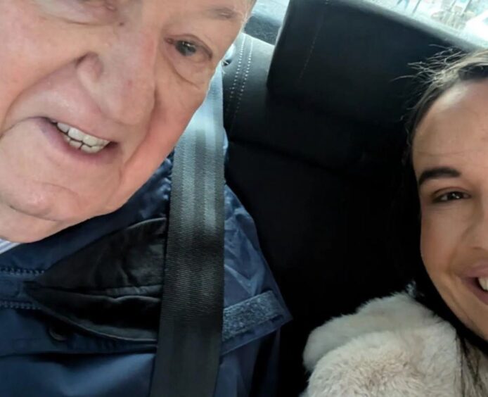 Kirsty Aimee Campbell and her neighbour were out for lunch and took a cab home. 