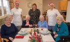 The team and residents at Ythanvale Care Home in Ellon, Image: Kenny Elrick/DC Thomson