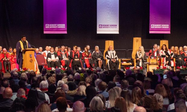 The Robert Gordon University (RGU) Winter graduation 2024 at P&J Live. Image: Kenny Elrick/DC Thomson