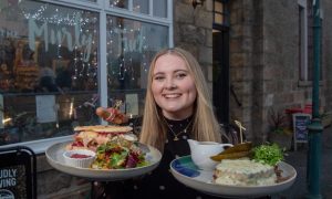 Food and drink journalist Joanna Bremner tried out some dishes from Murly Tuck cafe in Tarves. Image: Kenny Elrick/DC Thomson