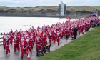 Aberdeen Santa Run 5k at Aberdeen Beach Front. Image: Kenny Elrick/DC Thomson