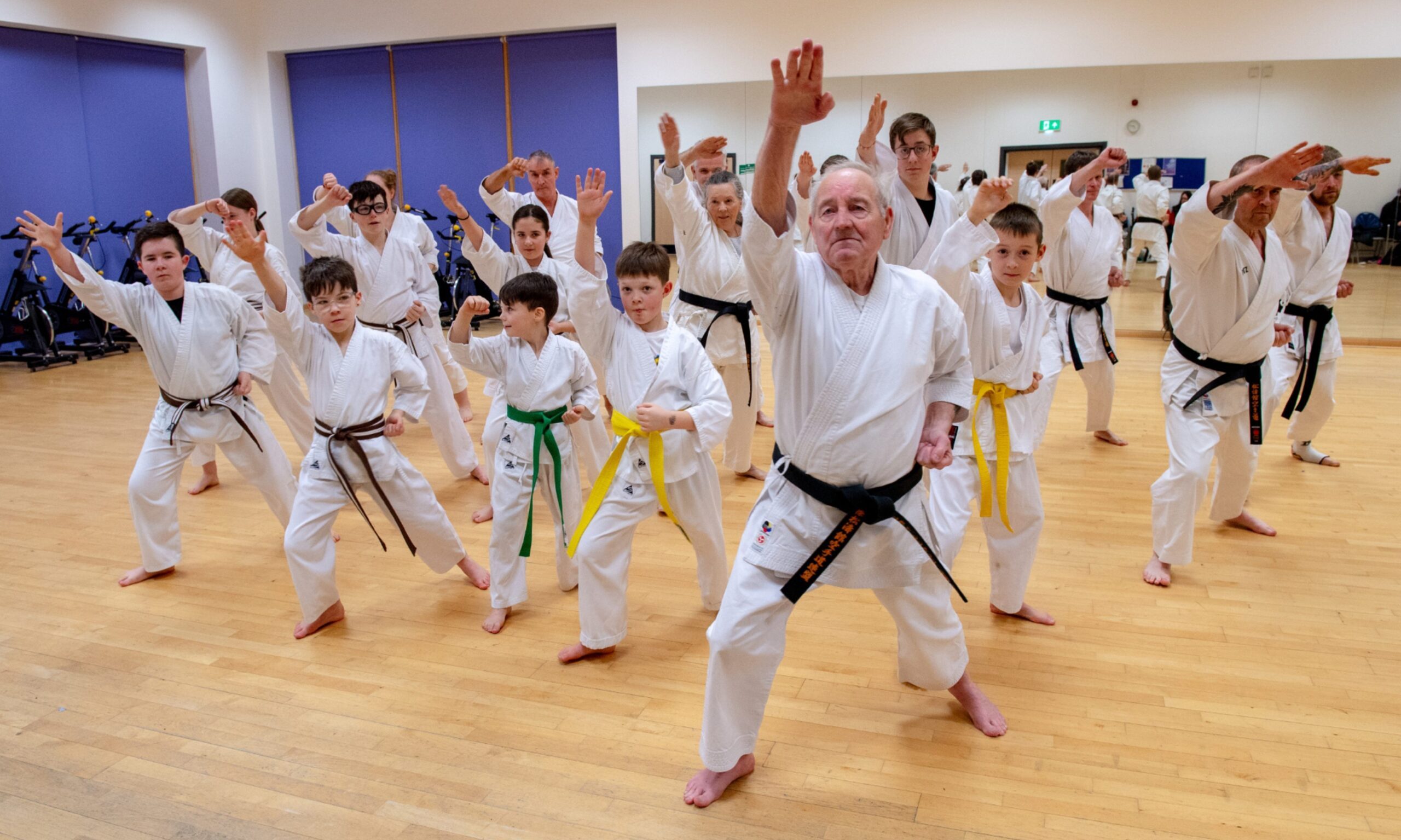 Sandy Simpson is still going strong after teaching karate for more than 60 years. Image: Kenny Elrick/ DC Thomson