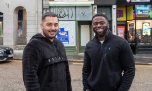 Business partners Eyup Simpil and Ahmed Ibrahim are opening a new cafe on Schoolhill in Aberdeen. Image: Kath Flannery/DC Thomson