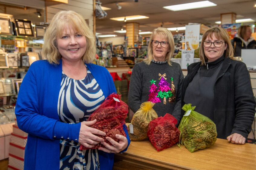 Michelle and staff at the Homestyle shop in Fraserburgh.