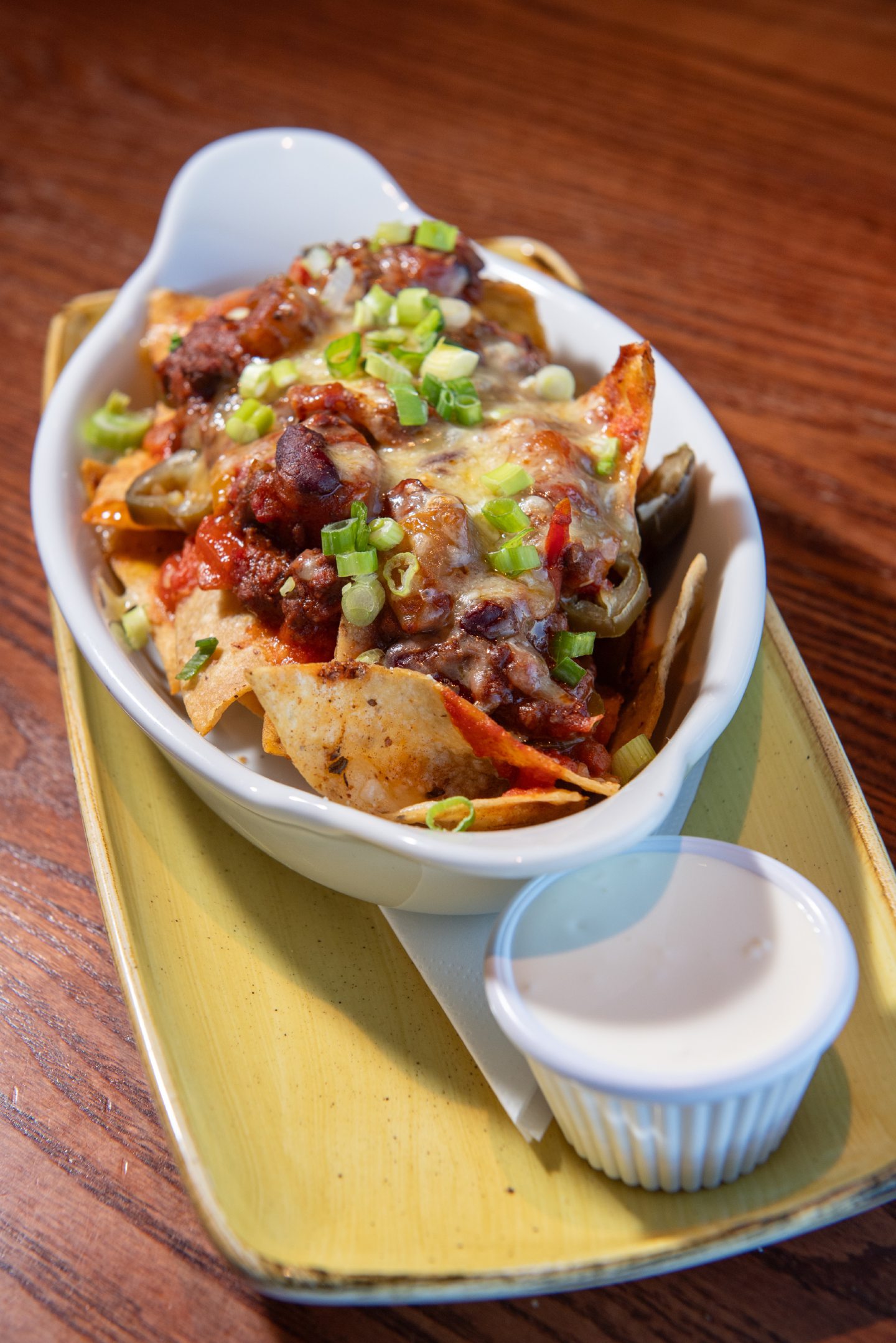 The nachos with chilli beef at the Cove Bay Hotel Restaurant 