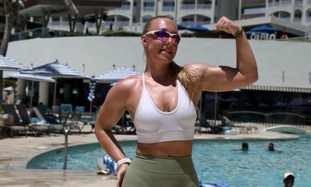 Lois Simpson, pictured in the gym, shares her top health tips