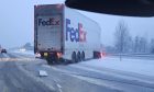 FedEx lorry on the A9. Image: Dornoch Distillery.