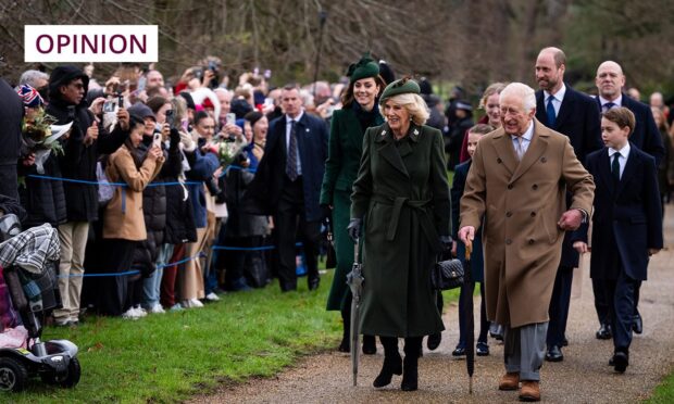 People queued for hours to see the Royals on Christmas day,