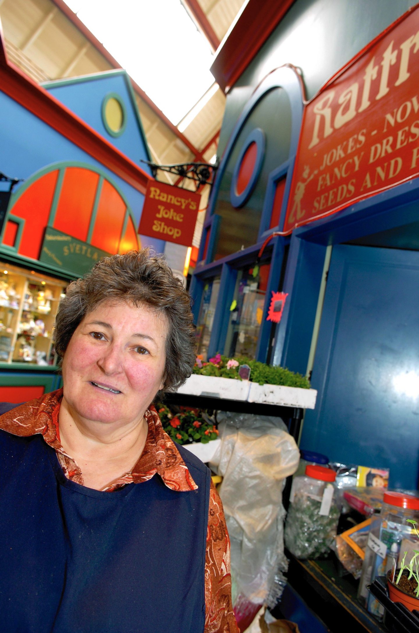 Nancy Rattray outside store