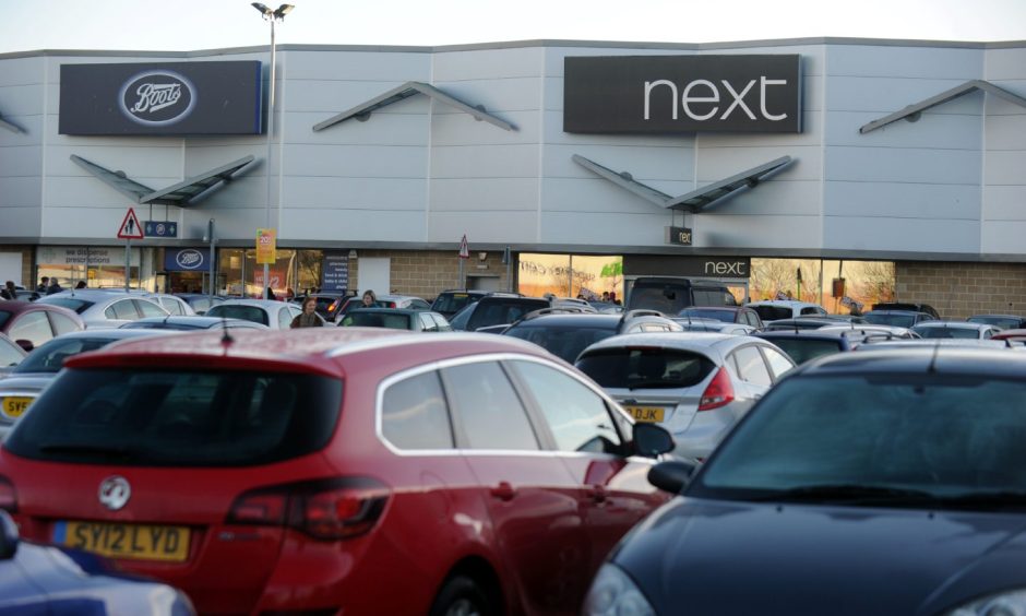 Car park at Edgar Road retail park. 