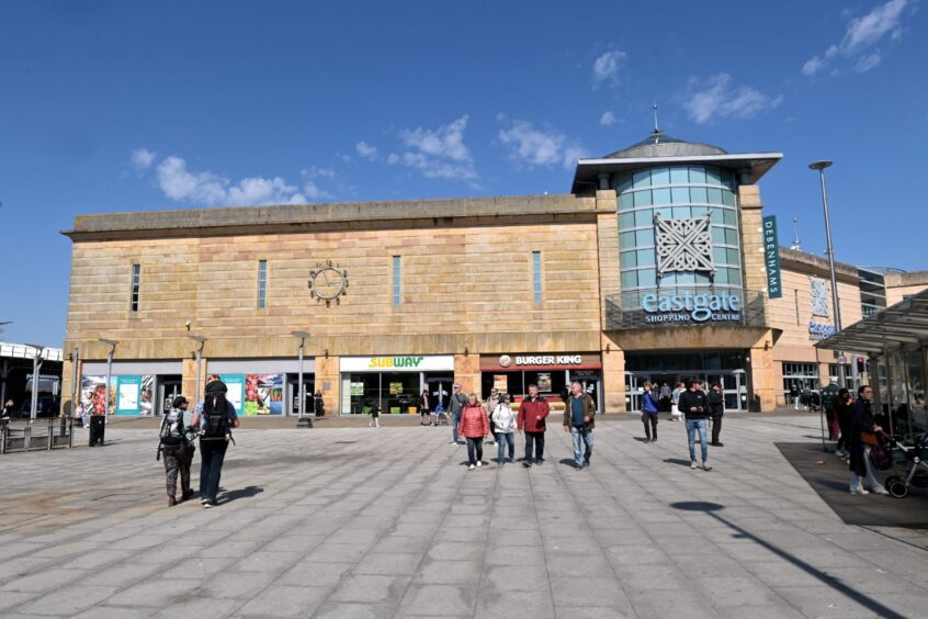 Picture overlooking Falcon Square with Eastgate Shopping Centre in the distance. 