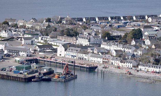 Image overlooking Ullapool Harbour.