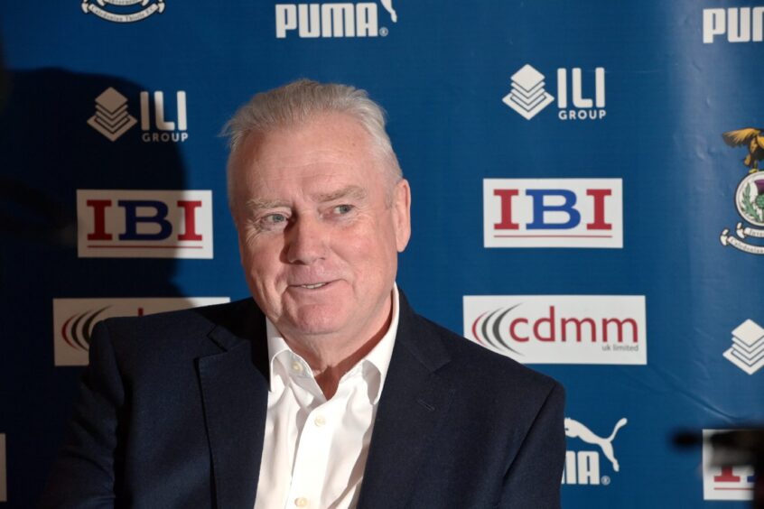 Inverness Caledonian Thistle consultant and former chairman Alan Savage at a recent media conference at the Caledonian Stadium, Inverness. 