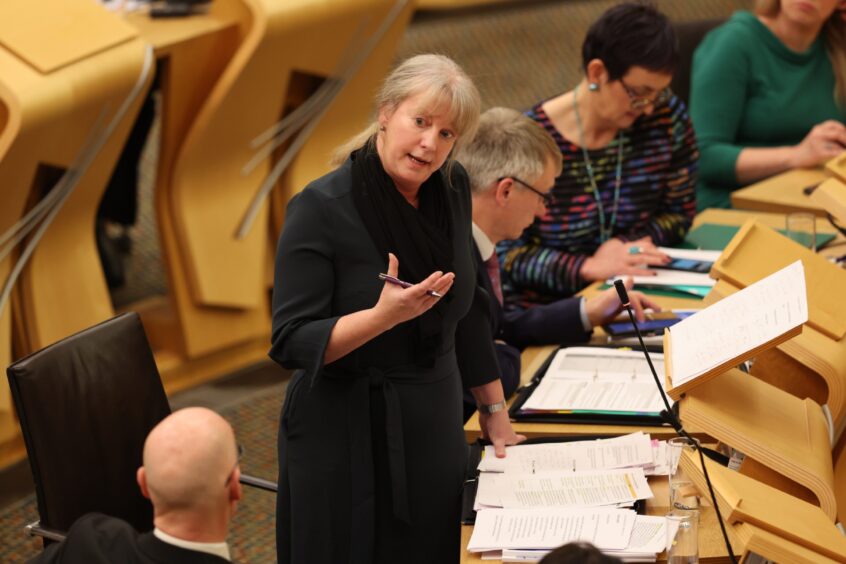 Finance Secretary Shona Robison announces the draft Budget for 2025-26 to MSPs at the Scottish Parliament in Edinburgh. 