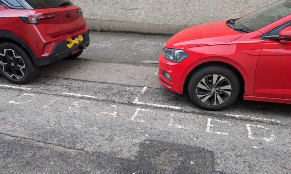 Disabled bays on North Street. 