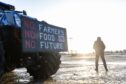 NFUS tractor run from Thainstone to Aberdeen in support of our farmers. Image: by Scott Baxter / DC Thomson