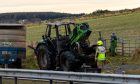 Tractor after fire