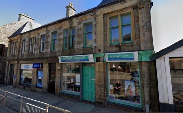 Williamson's Pharmacy, Thurso. Supplied by Google Maps.