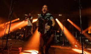 Accordionist Gary Innes is always a joyous stage presence