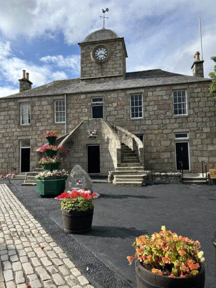 The Town House at Kintore looking splendid after lots of hard work.