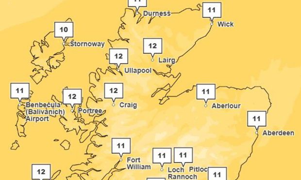 Met Office Christmas Day forecast for north-east Scotland