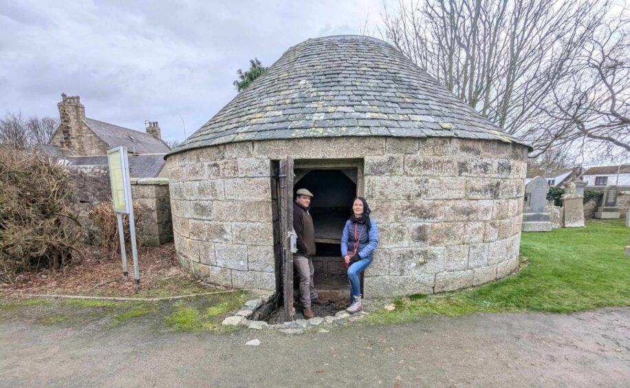 Gayle and Oliver at Udny Mort House. 