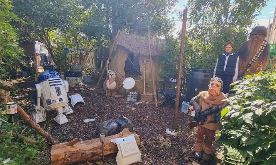 Star Wars garden in Forres home