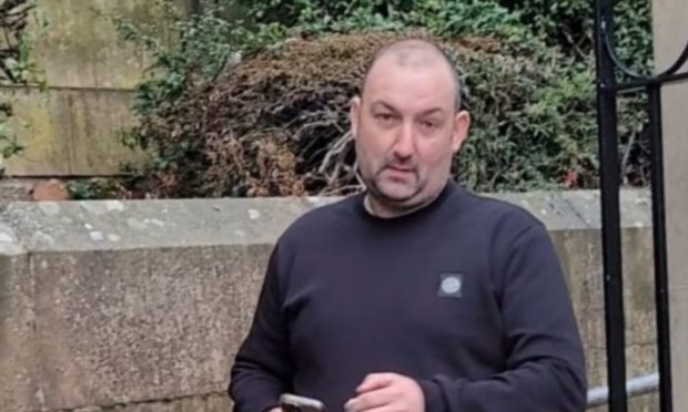 William Buchanan outside Dundee Sheriff Court.