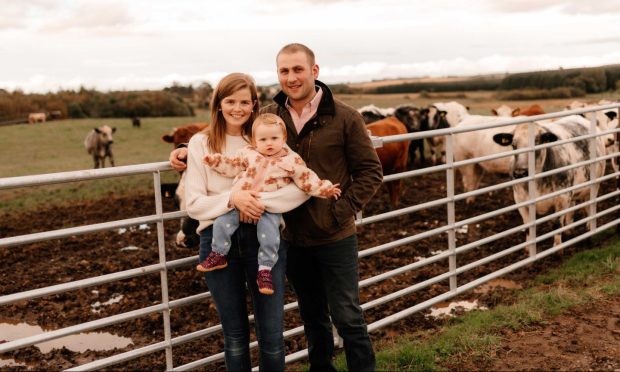 Ross and Molly Learmonth, with their daughter, Lois.