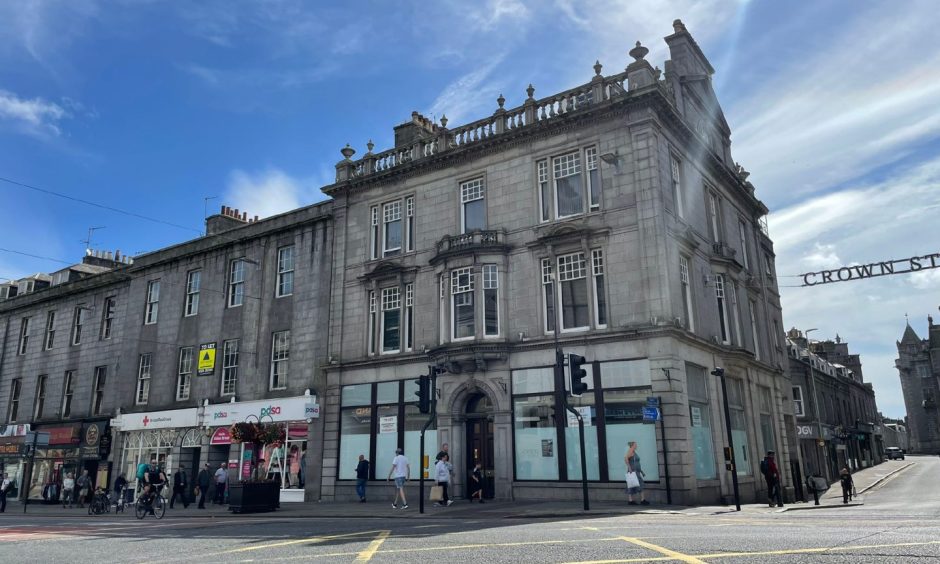 The former Bank of Scotland on Aberdeen's Union Street.