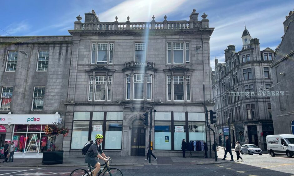 Bank of Scotland moved away from the Granite Mile in 2022. Image: Ben Hendry/DC Thomson