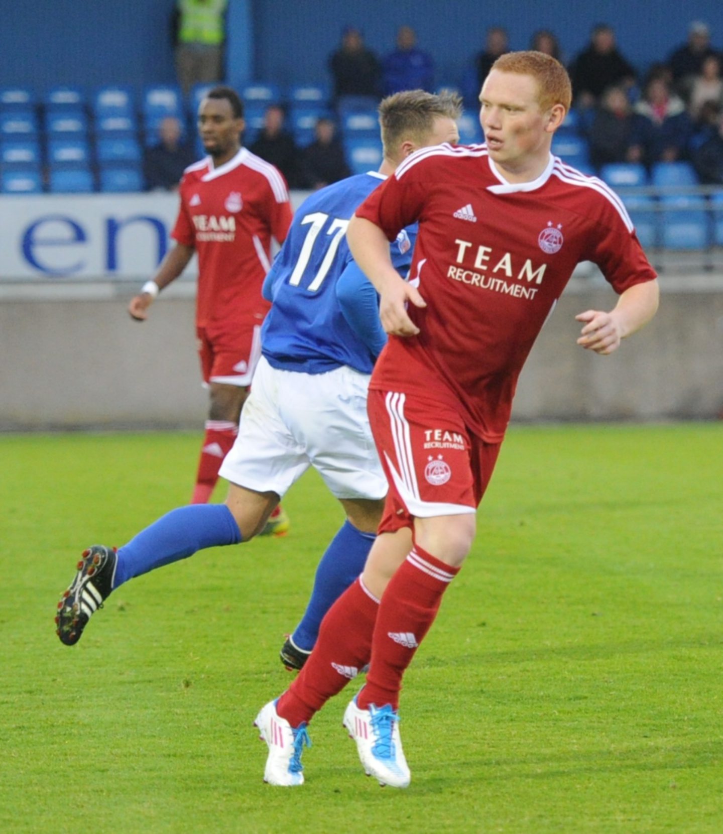 Michael Woods, Aberdeen trialist, running in a game in 2011.