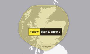 Snow blizzard warning for Hogmanay