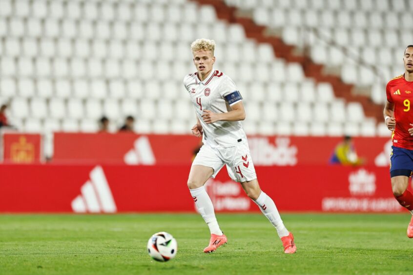 Vejle Boldklub skipper Oliver Provstgaard in action