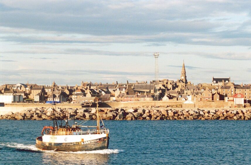 Fishing trawler off Peterhead