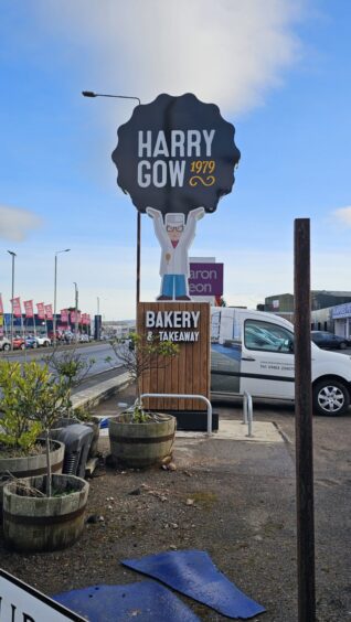 Work is already well-progressed on Harry Gow's latest bakery site on Shore RoadHarry Gow bakery on the side of the existing Sharon Leon Flooring Shop,